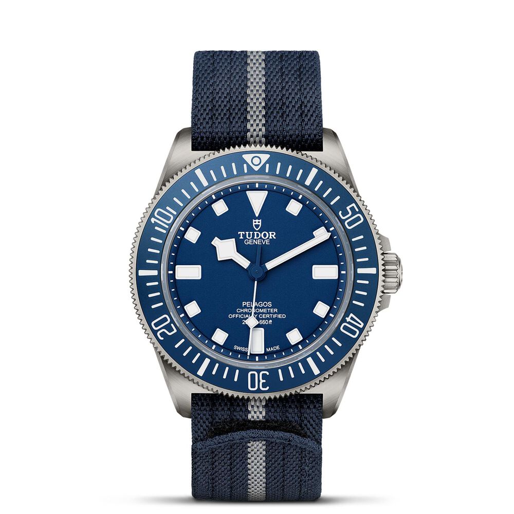 TUDOR Pelagos FXD 42mm Navy Blue Dial Fabric & Rubber Strap Watch (2025)