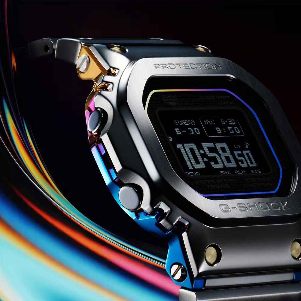 G-SHOCK Full Metal 5000 Series 49.3mm Black Dial Steel Bracelet Watch