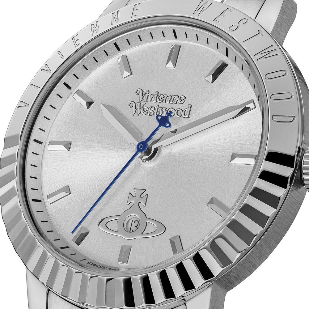 Vivienne Westwood Dulwich 34mm Silver Dial Steel Bracelet Watch image number 2
