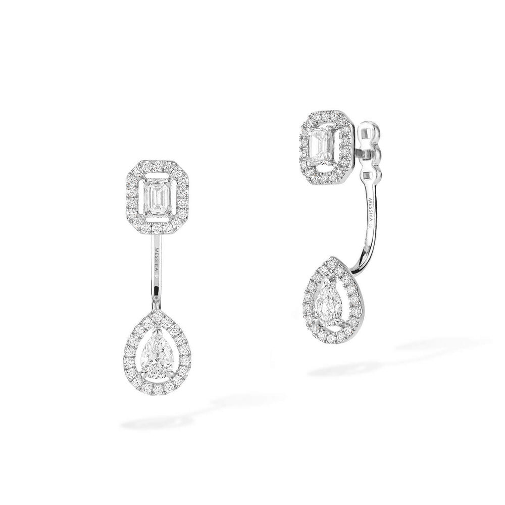 Messika My Twin Toi & Moi 18ct White Gold 0.86ct Diamond Drop Earrings