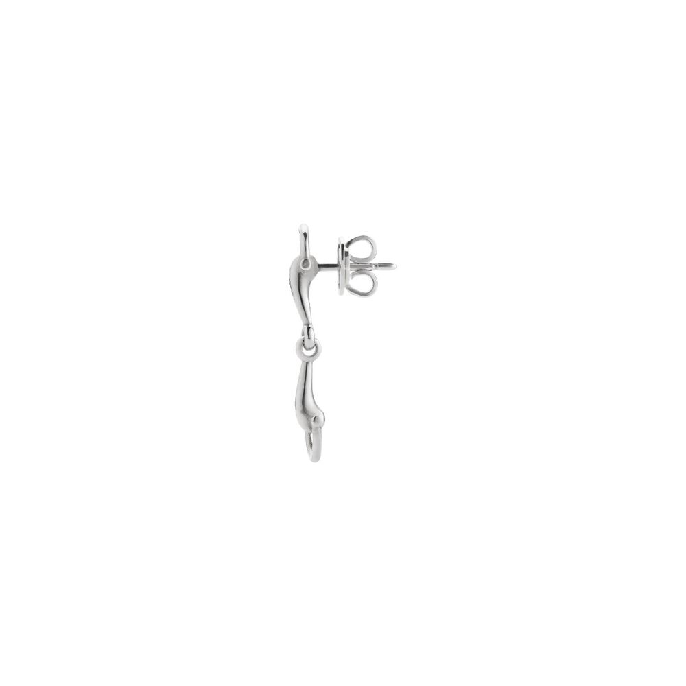 Gucci Staffa Sterling Silver Drop Earrings