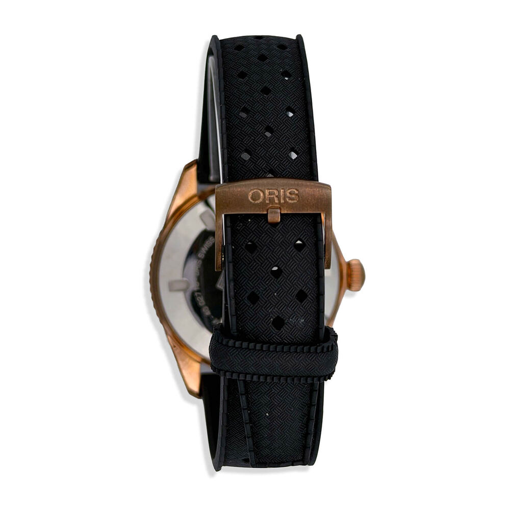 Pre-Owned Oris Divers Sixty-Five 38mm Black Dial Bronze Case Black Rubber Strap Watch