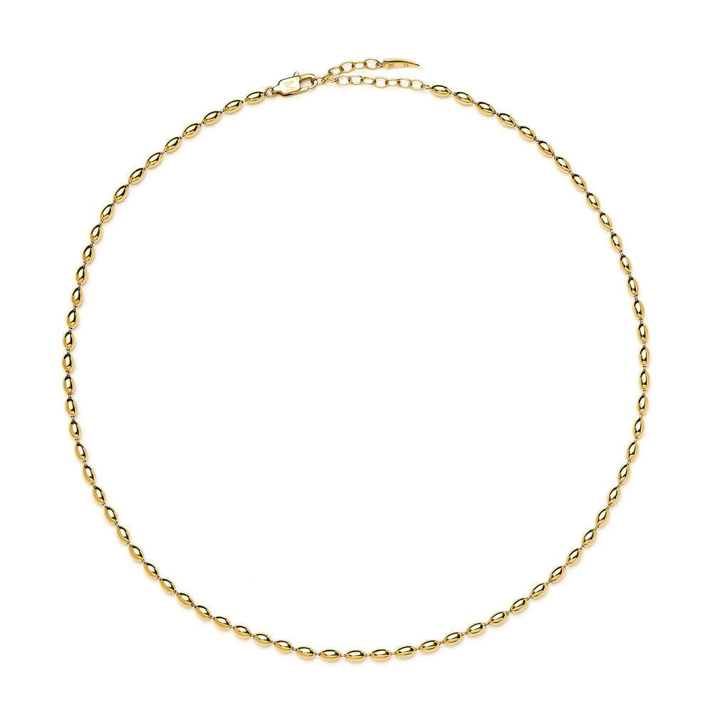 Missoma 18ct Gold Plated Brass Molten Olive Chain Necklace