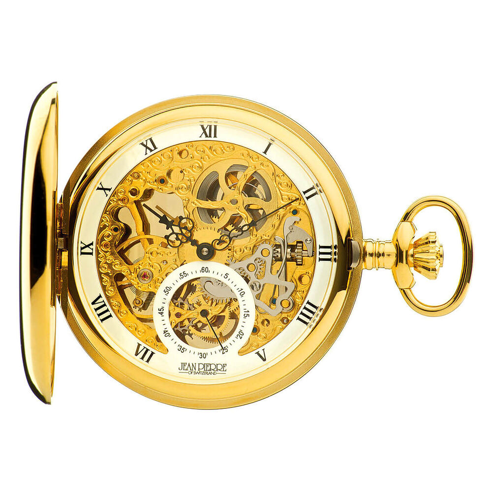 Jean Pierre Skeleton Gold Plated card holder Watch image number 2