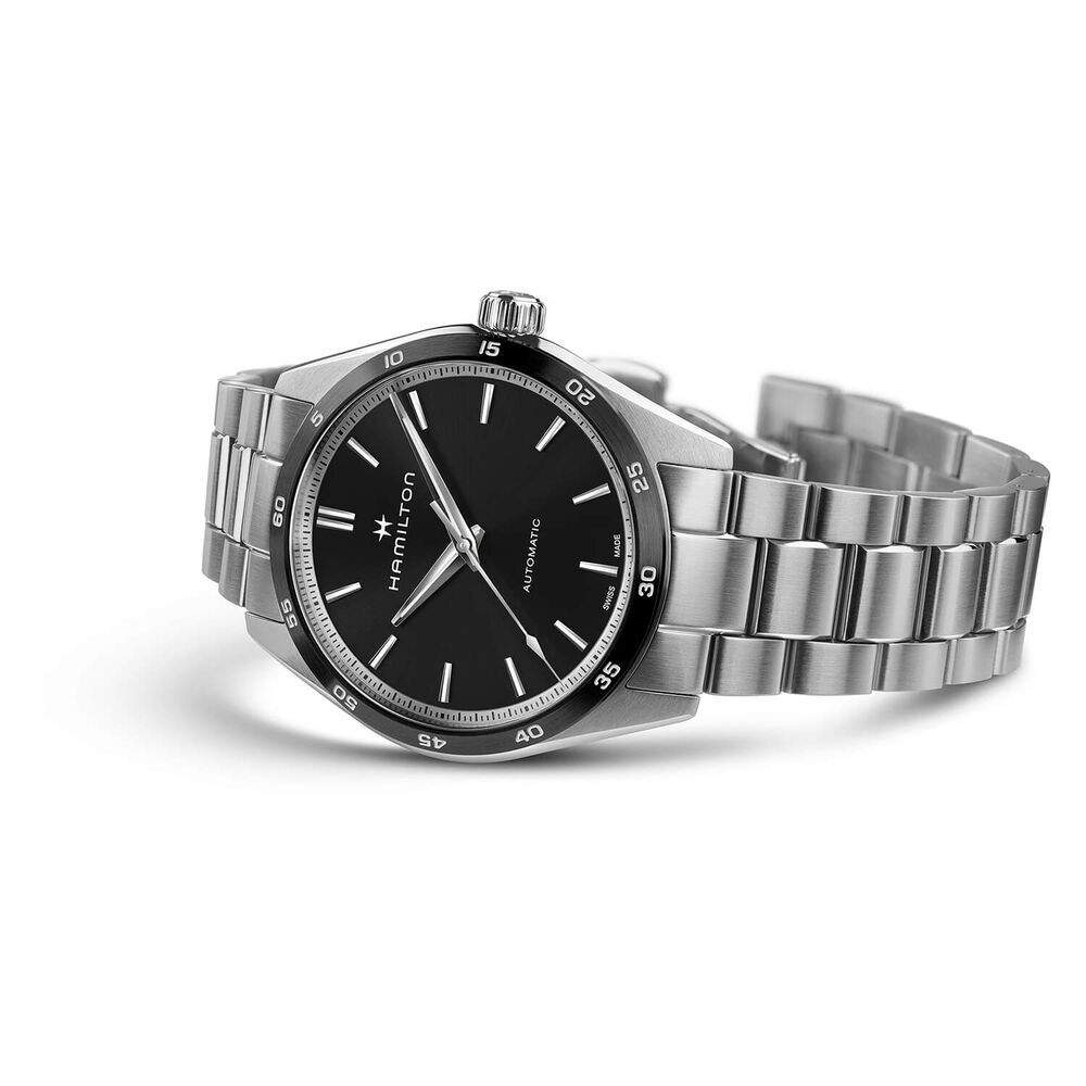 Hamilton Jazzmaster Performer Auto 38mm Black Dial Steel Bracelet Watch image number 2