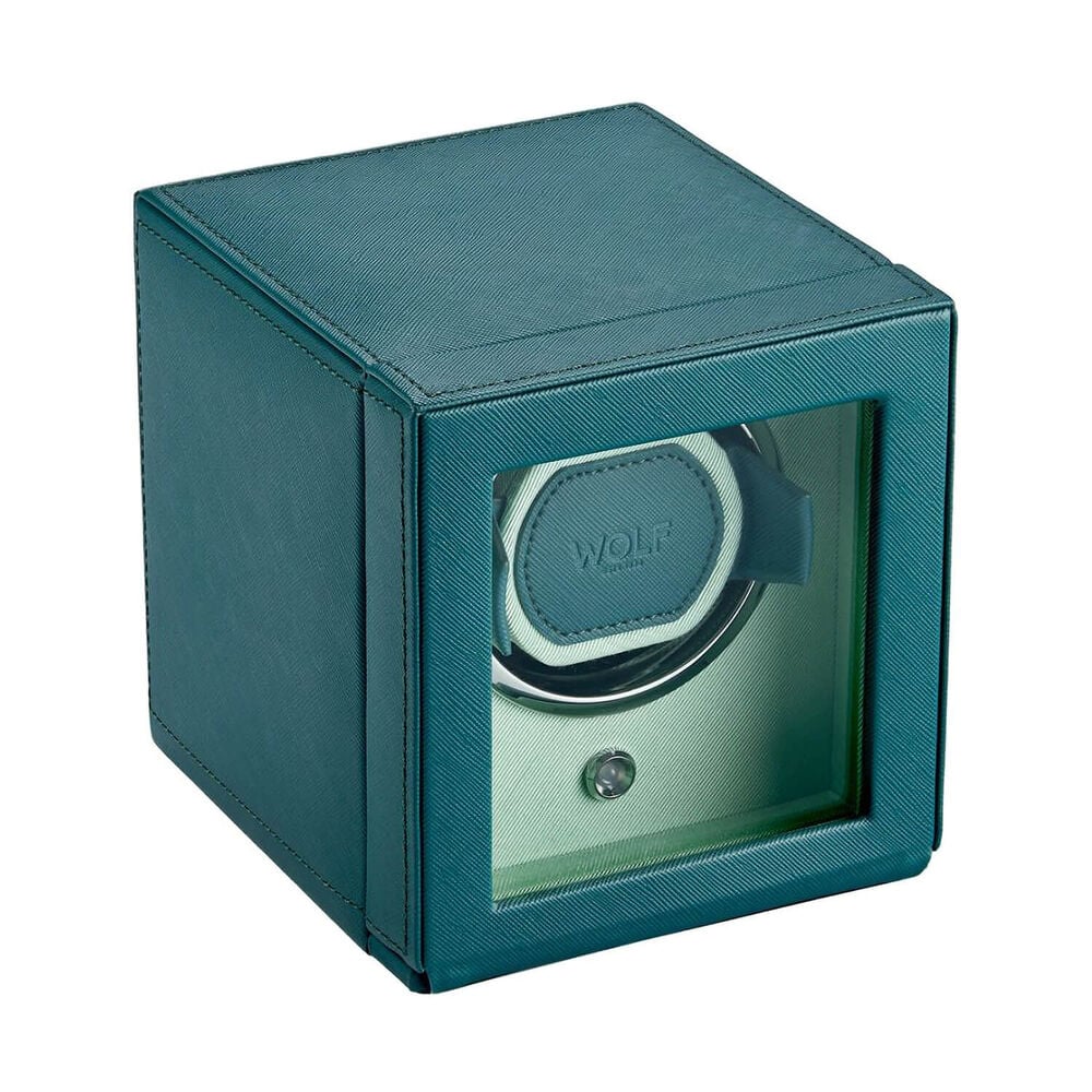 WOLF Cub Seltzer Tea & Mint Single Watch Winder With Cover