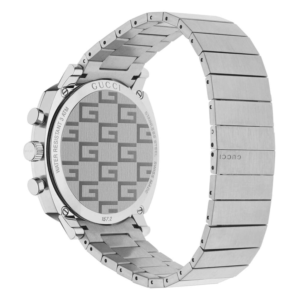 Gucci Grip Chrono Silver Dial Stainless Steel Bracelet Watch image number 2