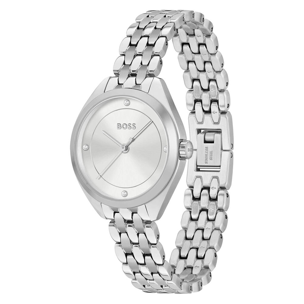 BOSS Mae 30mm Silver 3 Hand Dial Steel Case & Bracelet Watch