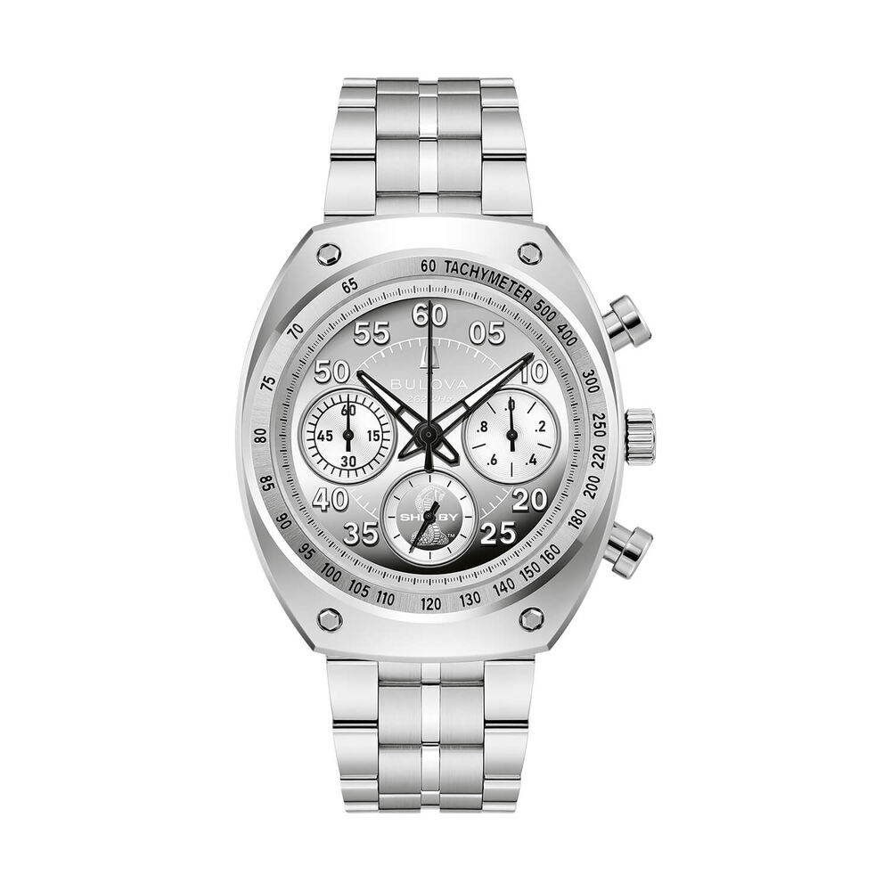 Bulova Shelby Racer Daytona Coupe 40mm Steel Case Bracelet Watch