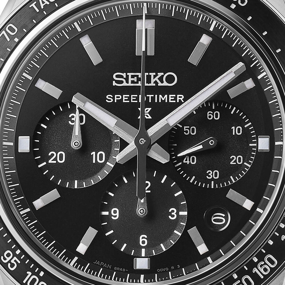 Seiko Prospex Speedtimer &lsquo;Maximum Precision&rsquo; 8R Mechanical Chronograph 42mm Dial Bracelet Watch