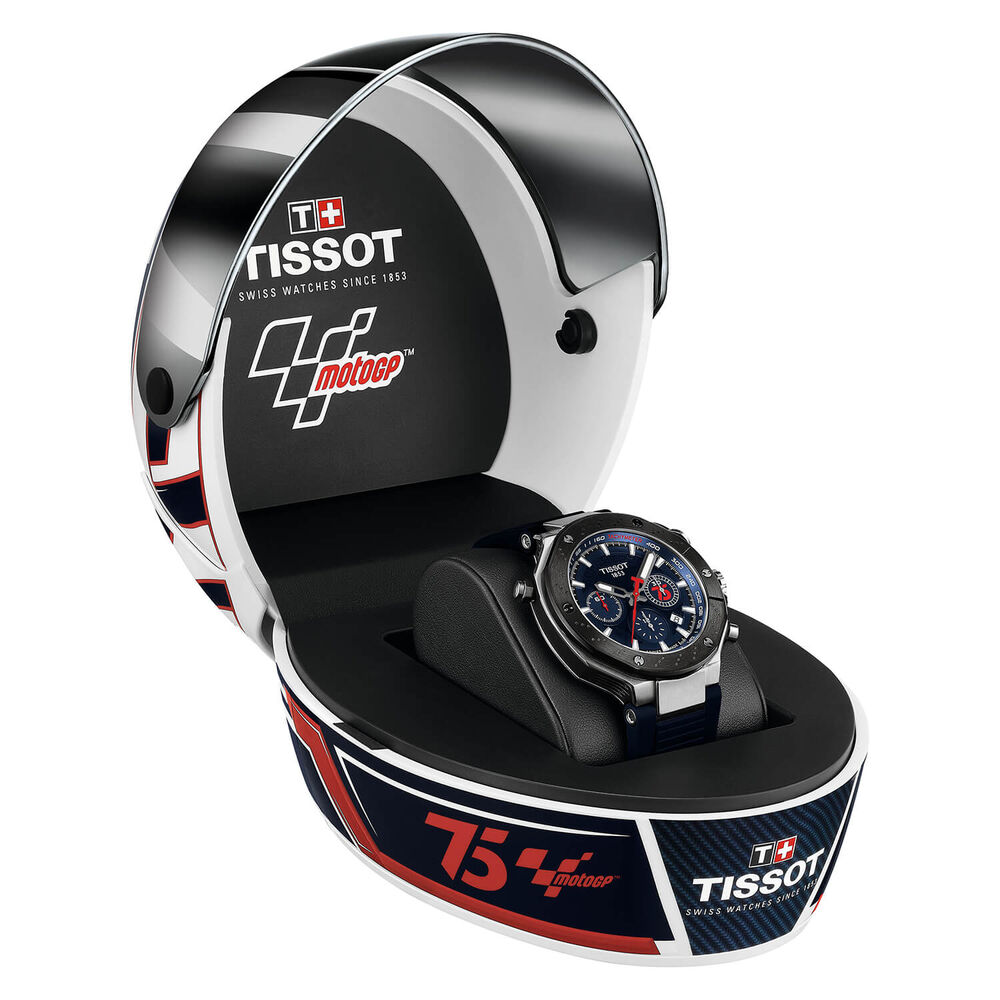Tissot T-Race MotoGP™ Chronograph 2024 Limited Edition 45mm Blue Dial Silicon Strap Watch image number 6