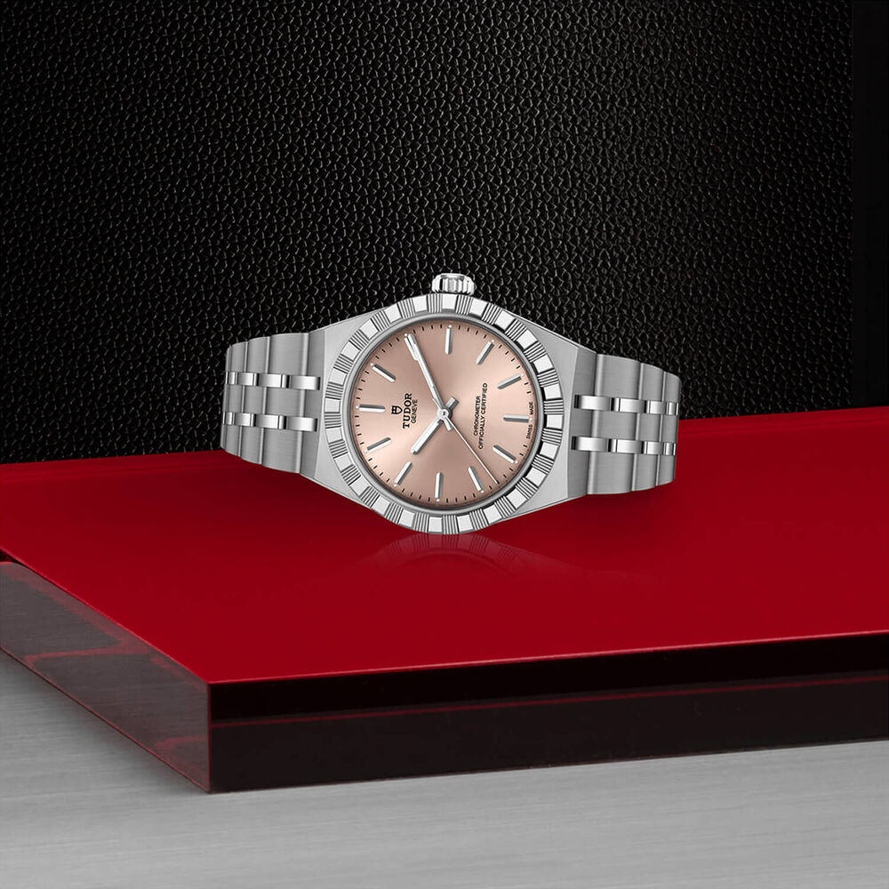 TUDOR Royal 30mm Salmon Dial Stainless Steel Bracelet Watch