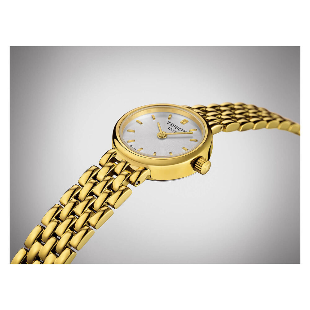 Tissot Lovely ladies' gold-plated bracelet watch image number 2