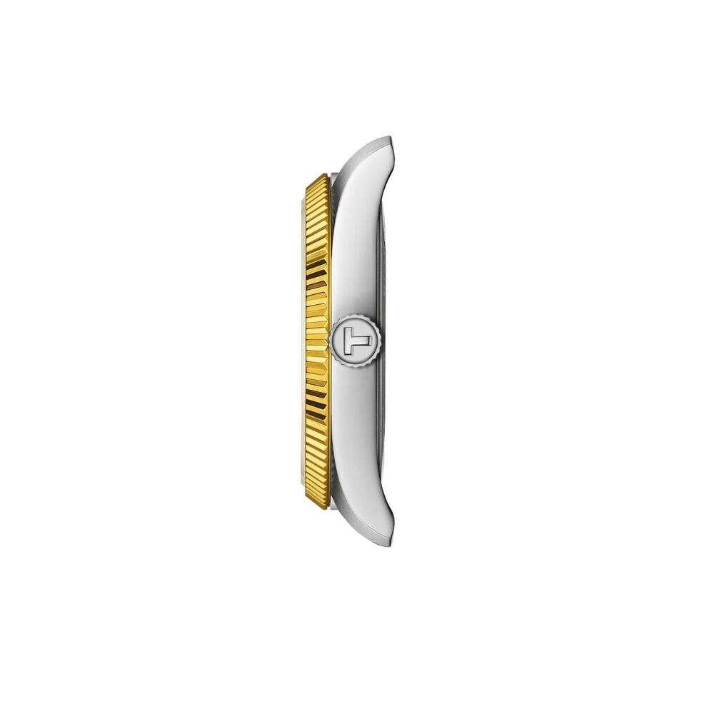 Tissot Ballade 34mm Silver Dial Yellow Gold PVD Steel Bracelet Watch