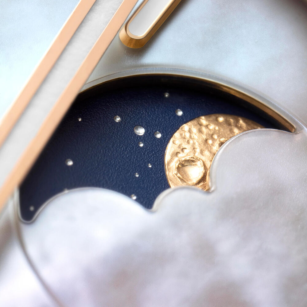 Panerai Luminor Due Luna Goldtech™ Madreperla 38mm Dial Blue Leather Strap Watch image number 4