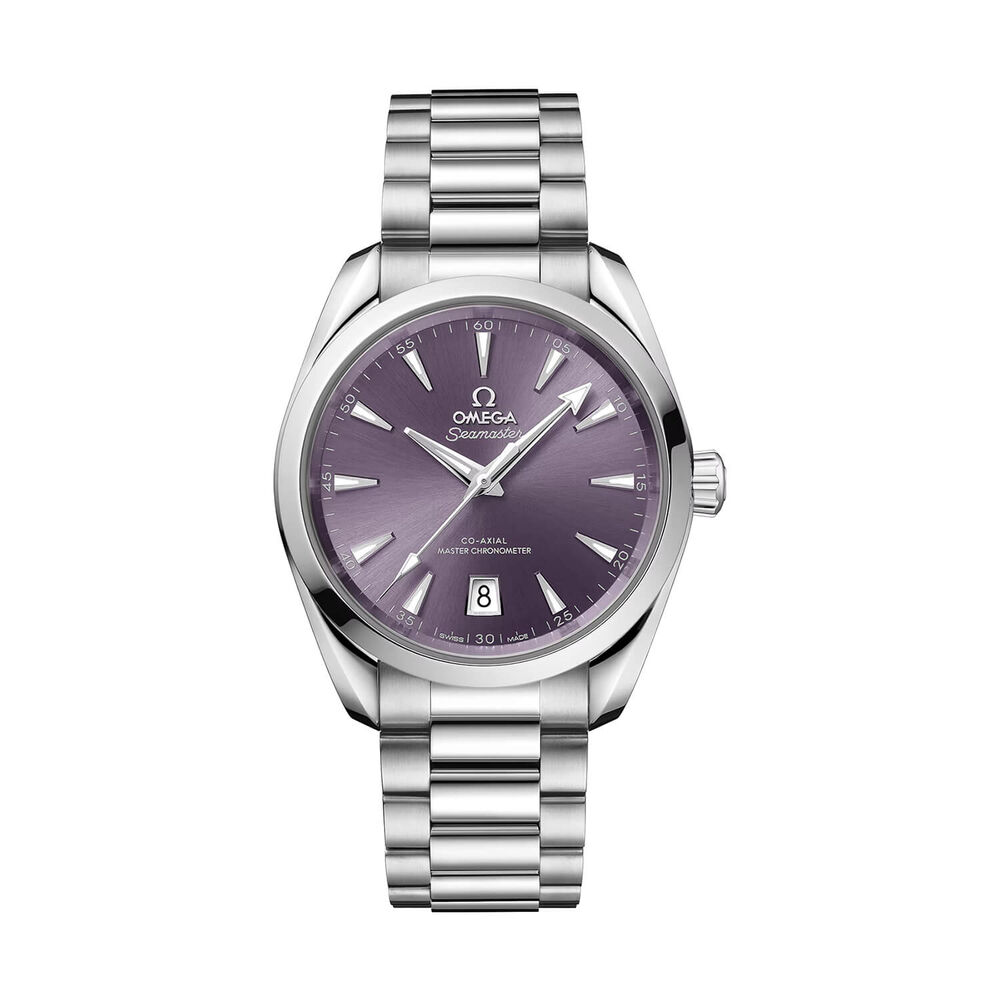 OMEGA Seamaster Aqua Terra Shades 38mm Lavender Dial Steel Bracelet Watch image number 0