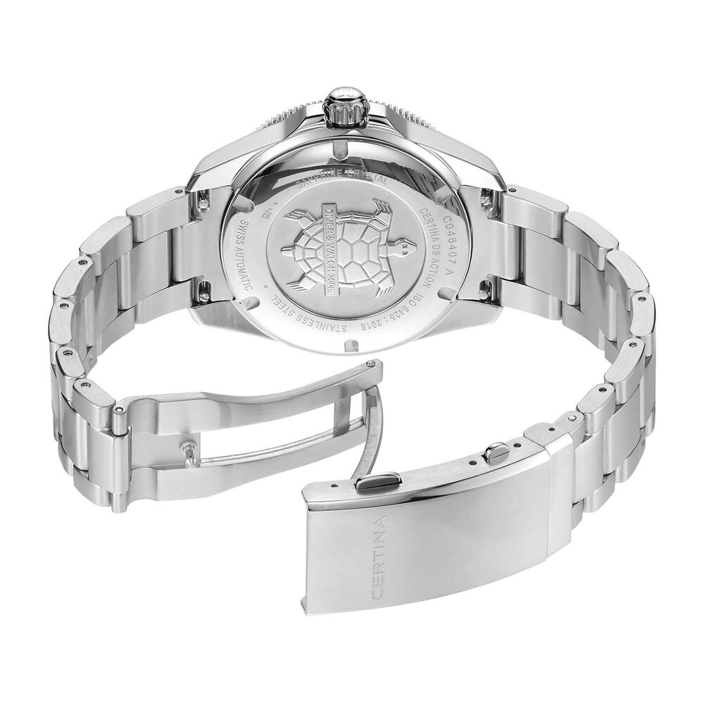 Certina DS Action Diver 40.5mm Black Dial Steel Bracelet Watch image number 3