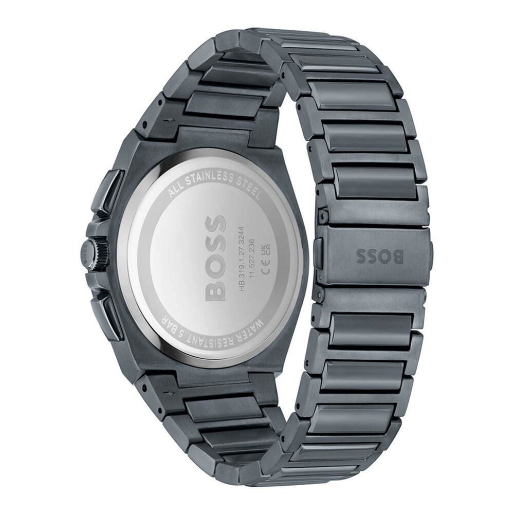 BOSS Steer 44mm Grey Brushed Dial Watch image number 2