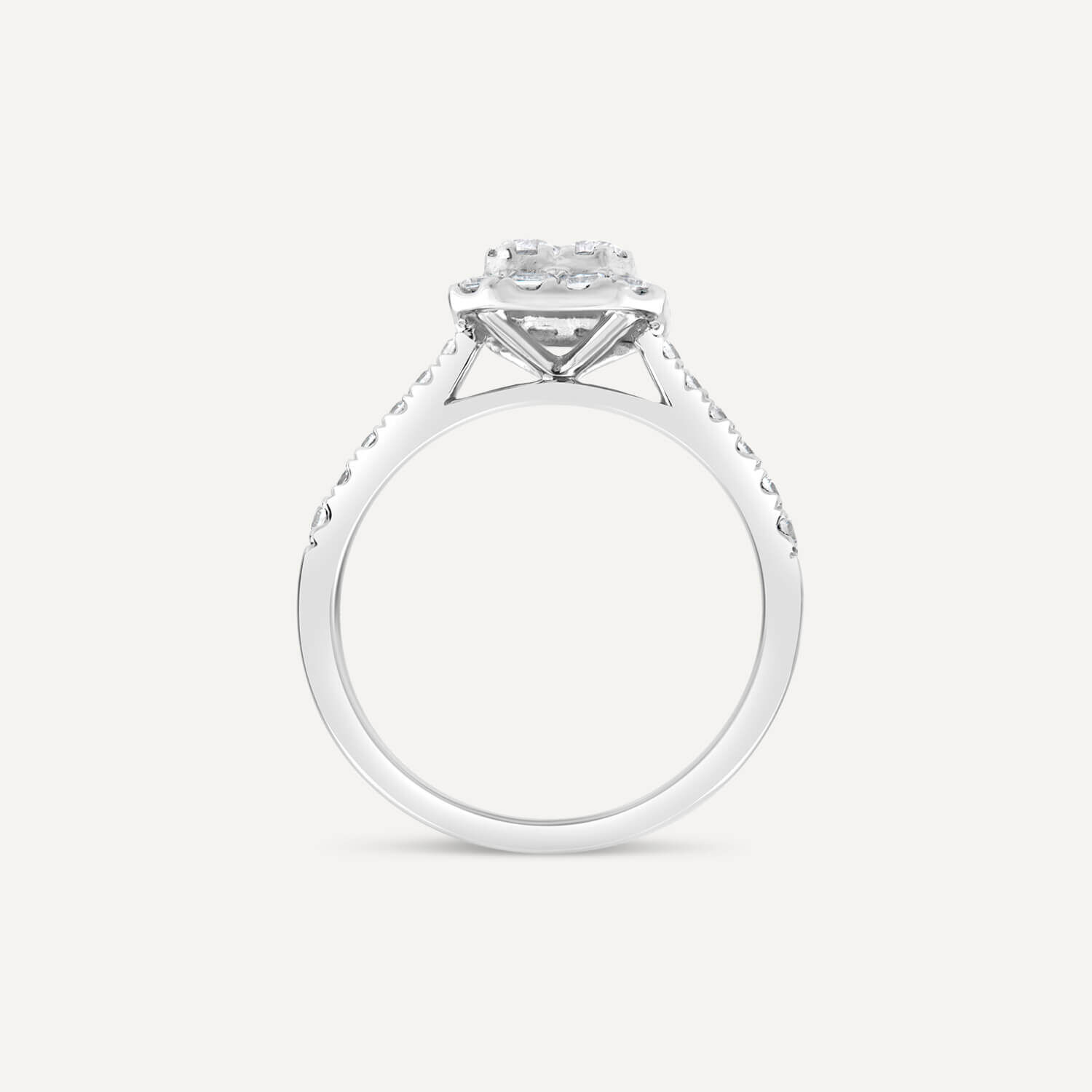 Baguette halo hotsell setting