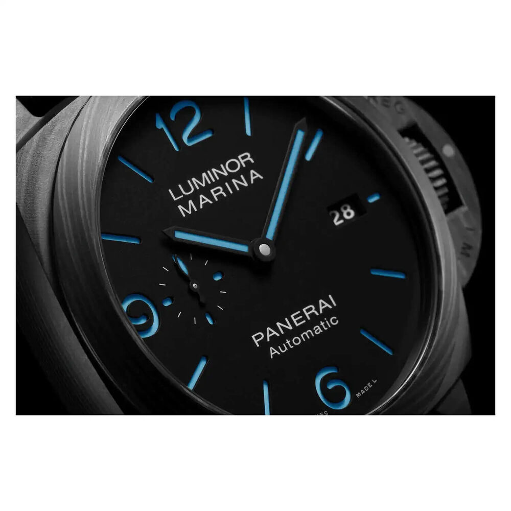Panerai Luminor 44mm Marina Carbotech™ Black Dial Strap Watch image number 3