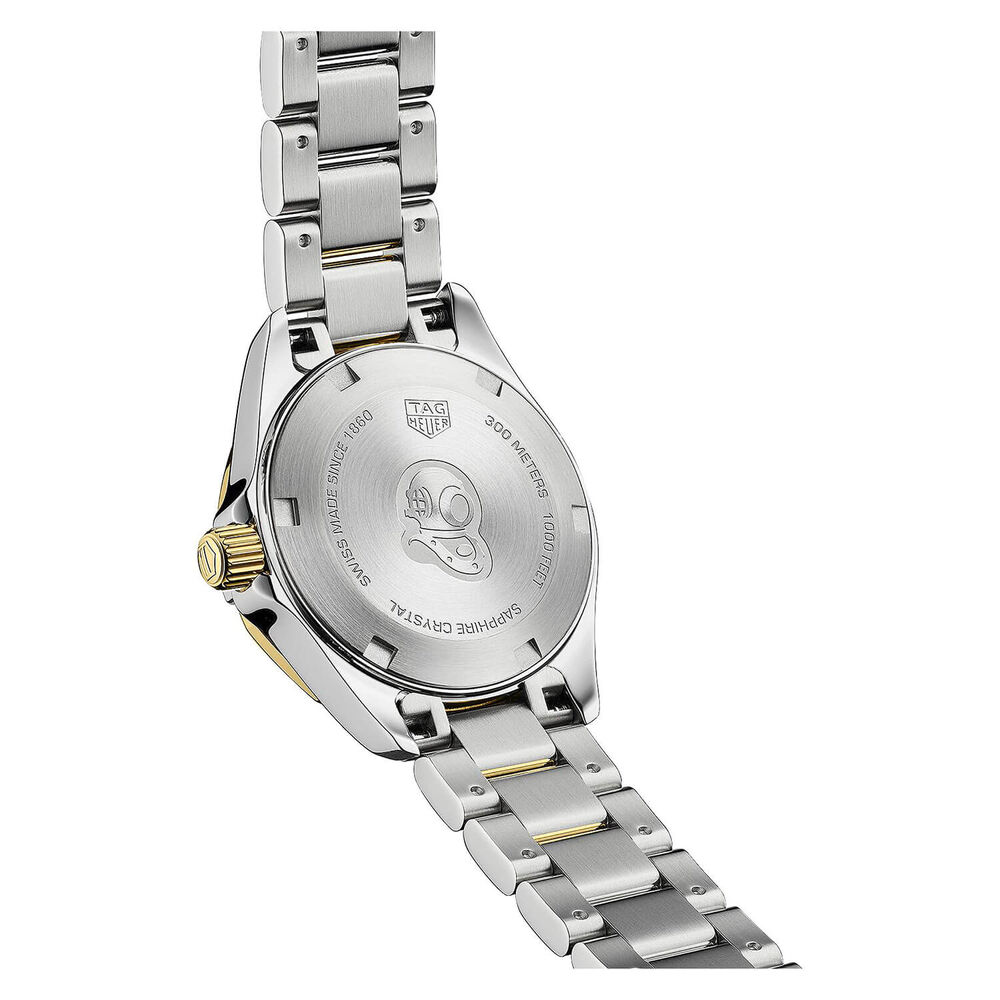 TAG Heuer Aquaracer Date 27mm MOP Dial 18k Gold Plated & Stainless Steel Bracelet Watch image number 3
