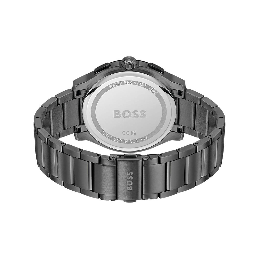BOSS Peak 2.0 Chronograph 45mm Black Dial Steel Bracelet Watch image number 3