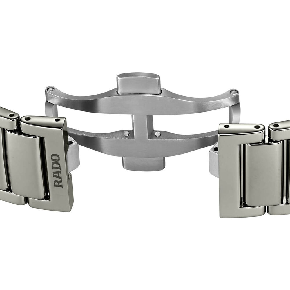 Rado True Sqaure Automatic Open Heart 38mm Skeleton Dial Grey Ceramic Bracelet Watch image number 4