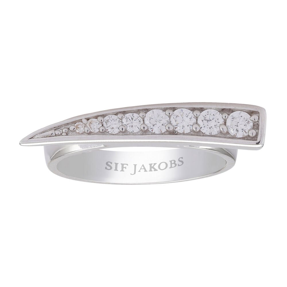 Sif Jakobs Pila Silver White Cubic Zirconia Ring