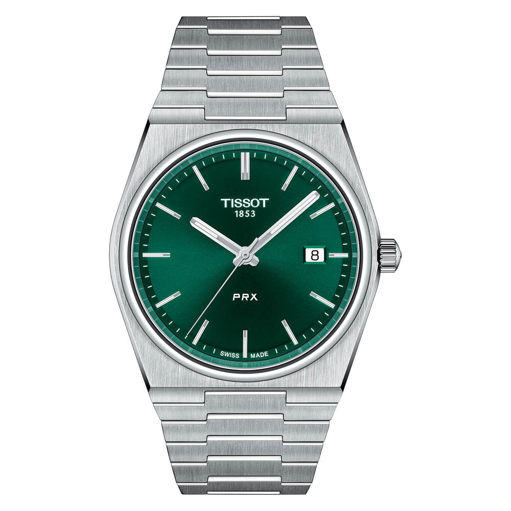 Tissot PRX 205 40mm Quartz Green Dial Steel Case Watch image number 0