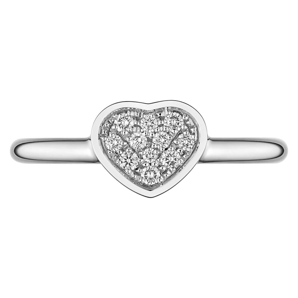 Chopard My Happy Hearts 11 Diamonds 18ct White Gold Ring (UK Size N - O)