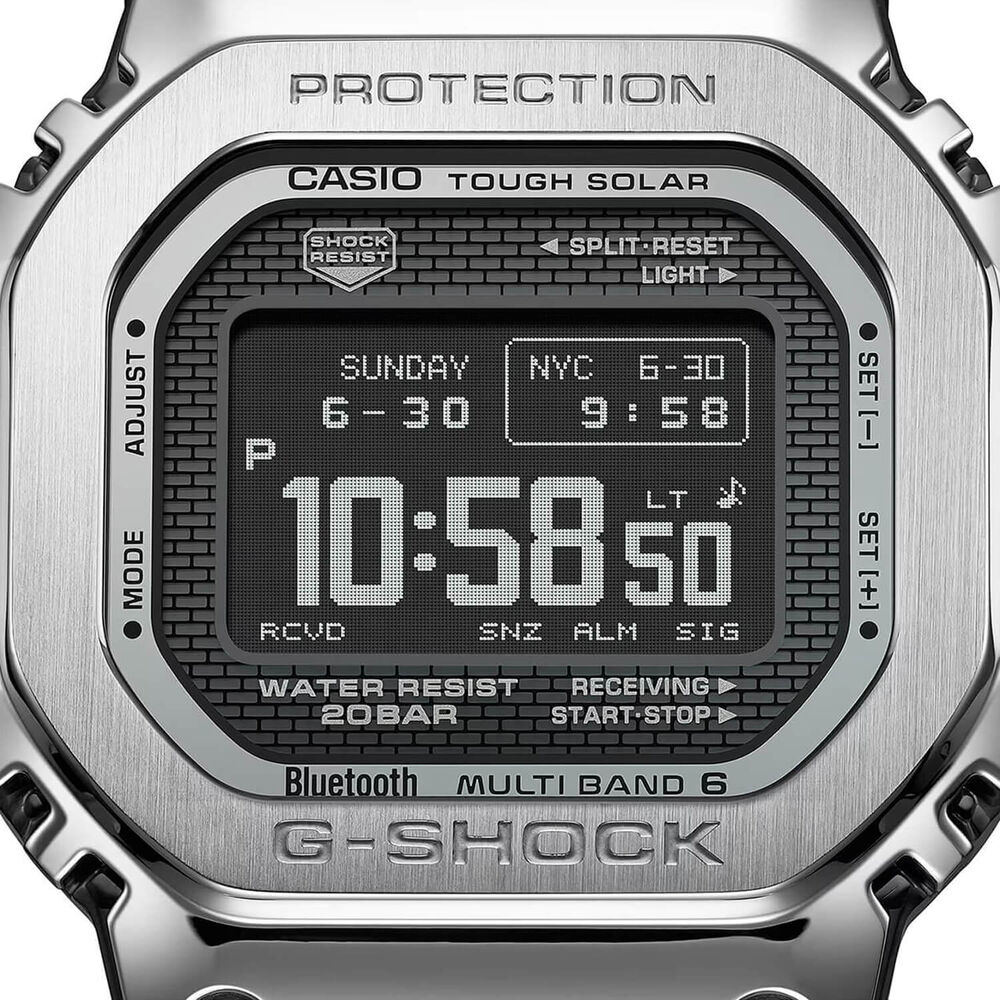 G-SHOCK Full Metal 5000 Series 49.3mm Black Dial Steel Bracelet Watch