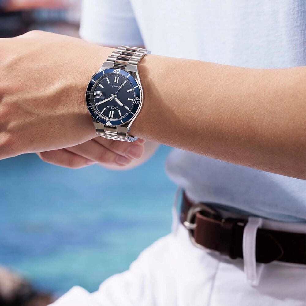 Citizen Tsuyosa 40mm Blue Dial Stainless Steel Bracelet Watch