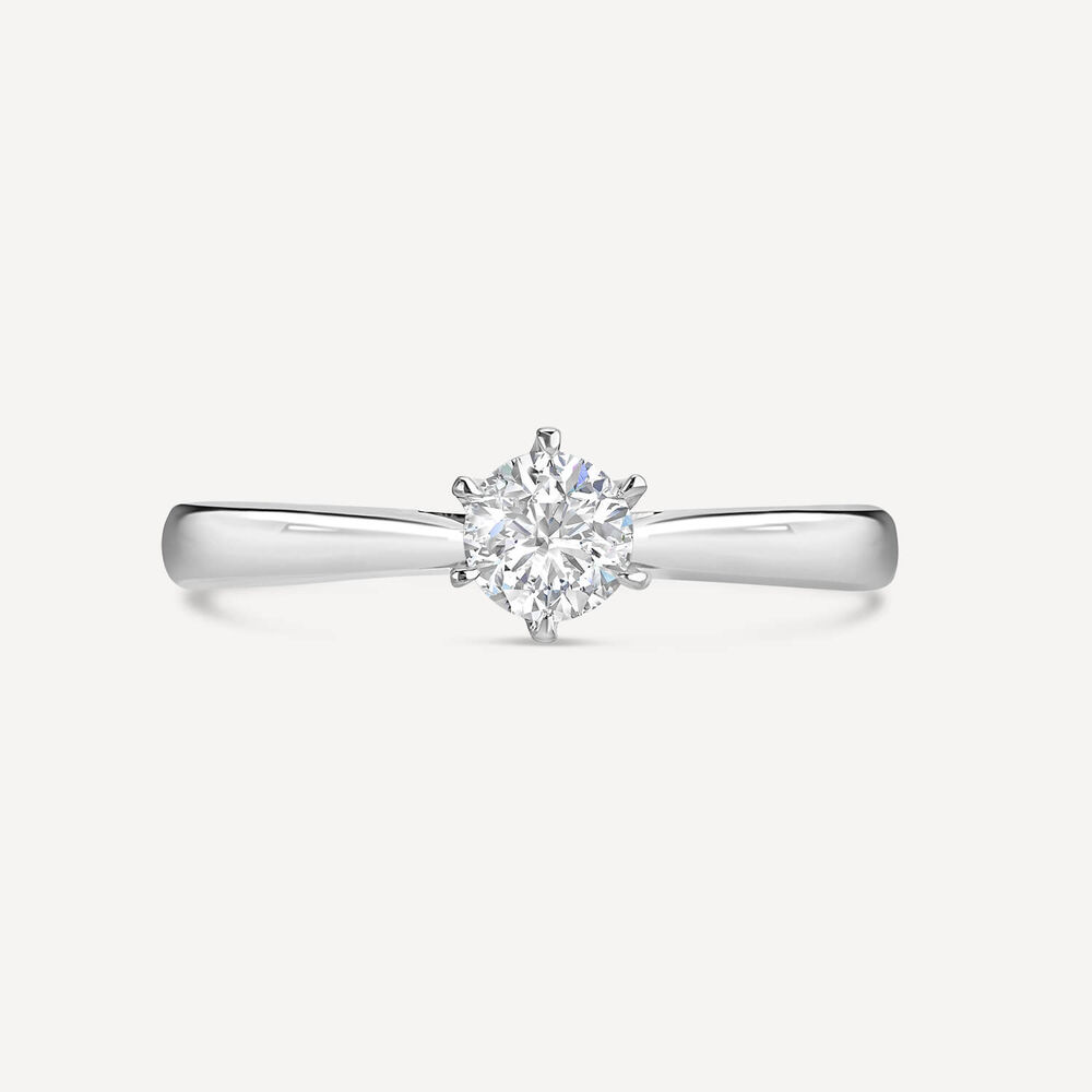 Northern Star 18ct White Gold 0.50ct Solitaire Diamond Ring