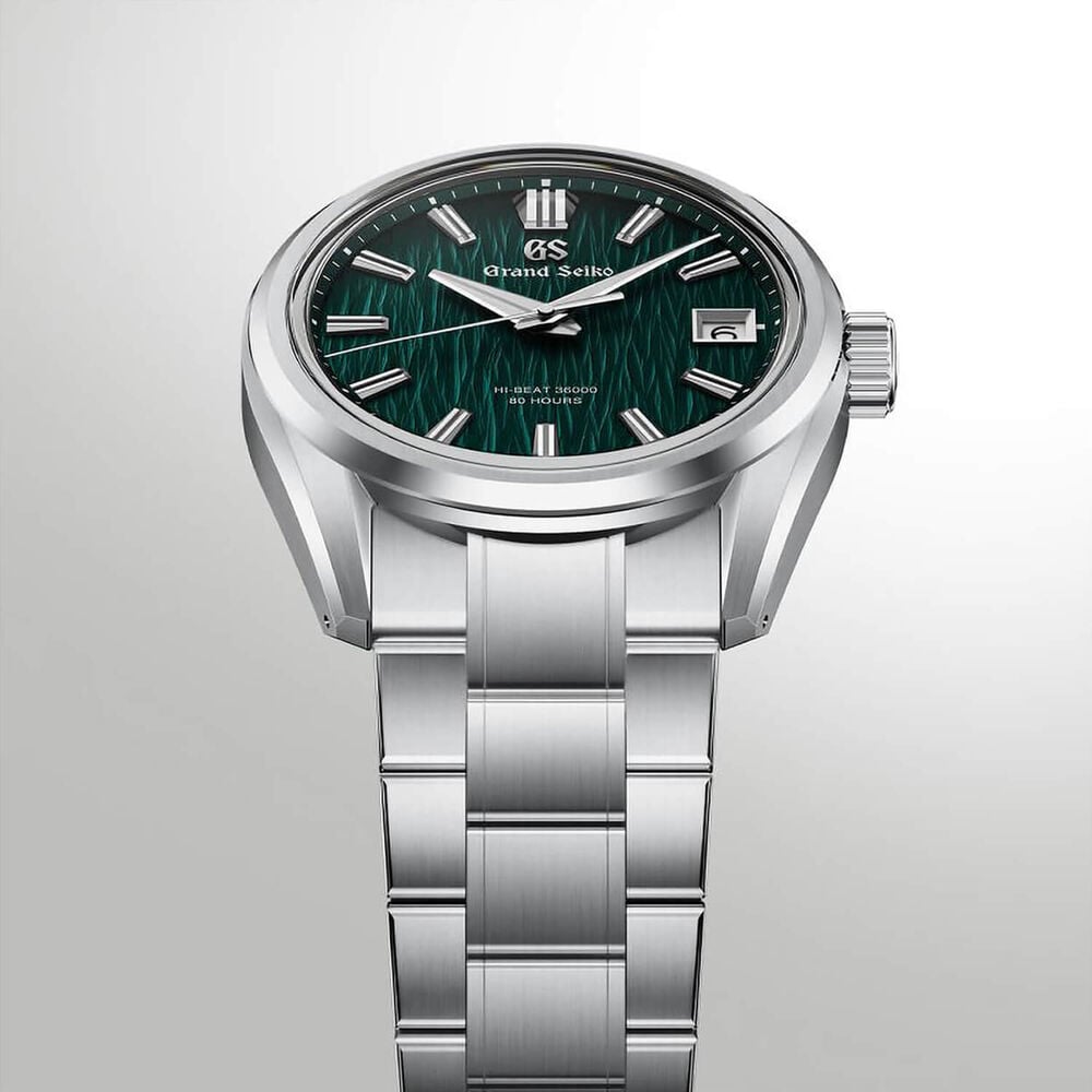Grand Seiko Evolution 9 'Green Birch' Hi-Beat 40mm Steel Bracelet Watch