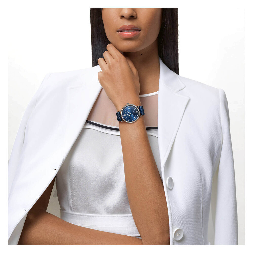 IWC Schaffhausen Portofino Automatic 37 Blue Dial Strap Watch image number 7