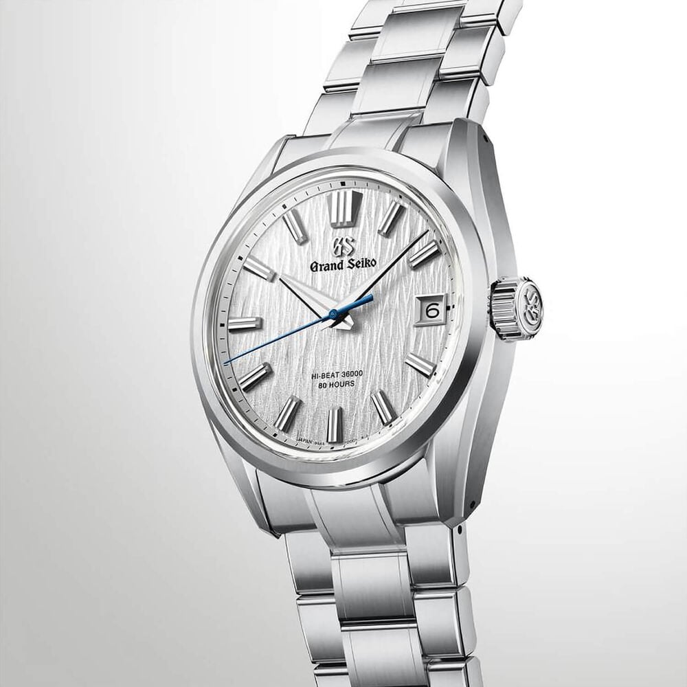 Grand Seiko Evolution 9 'White Birch' Hi-Beat 40mm Steel Bracelet Watch