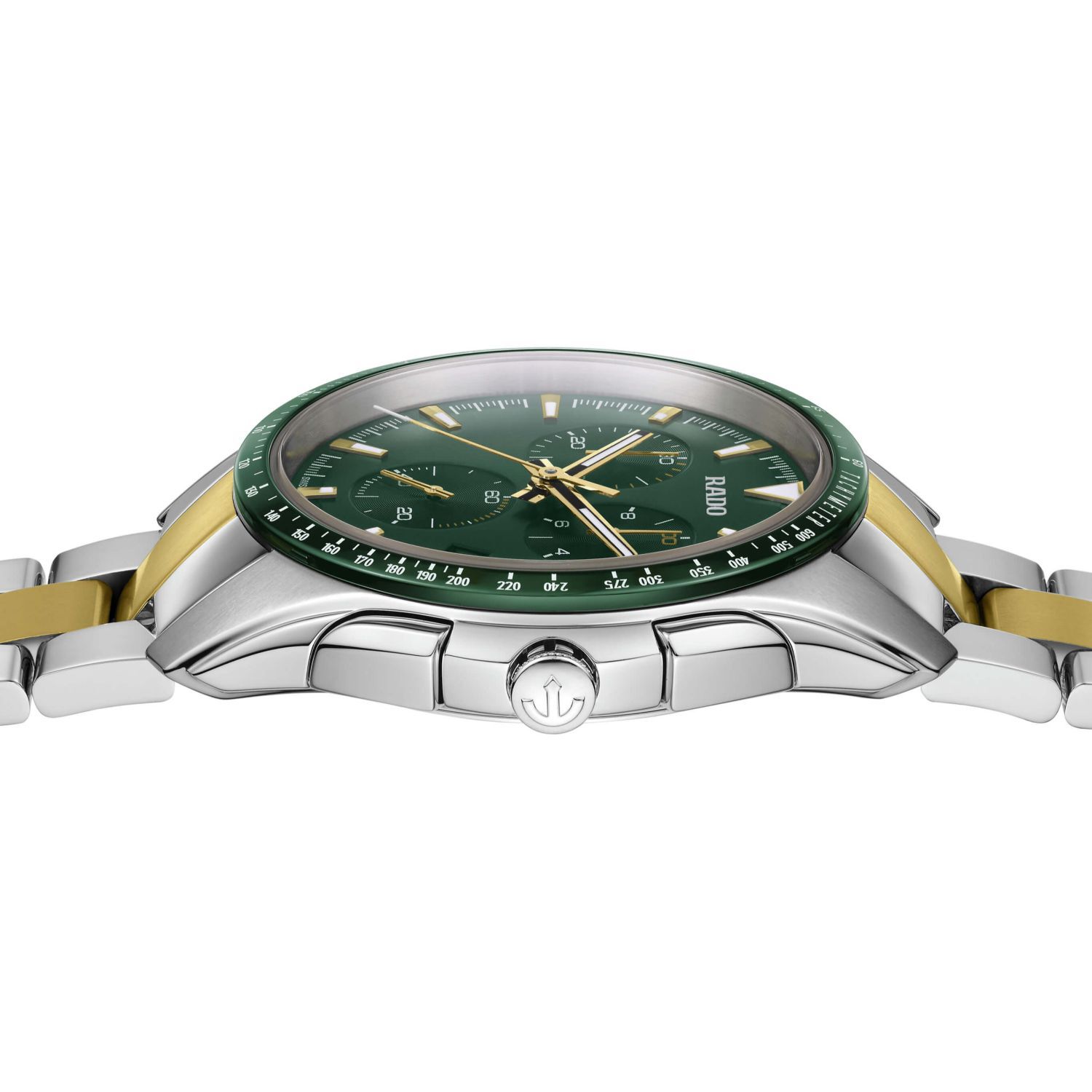 Rado Hyperchrome 44.9mm Green Dial Bezel Bracelet Watch