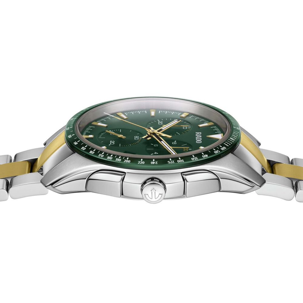 Rado Hyperchrome 44.9mm Green Dial & Bezel Bracelet Watch image number 2
