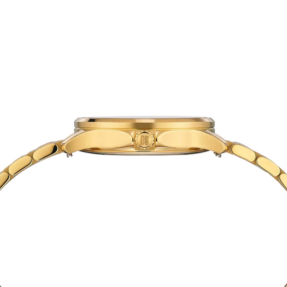 Certina DS-8 Lady 31mm Gold Dial Gold PVD Steel Bracelet Watch