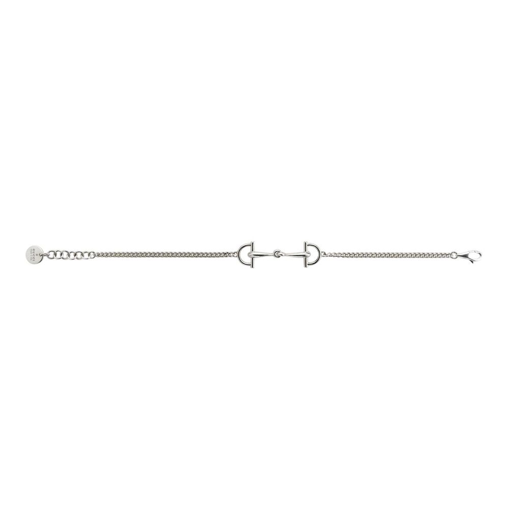 Gucci Staffa Sterling Silver Chain Bracelet