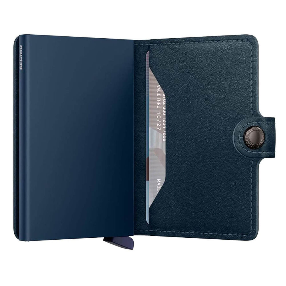 Secrid Original Navy-Navy Leather Miniwallet image number 3