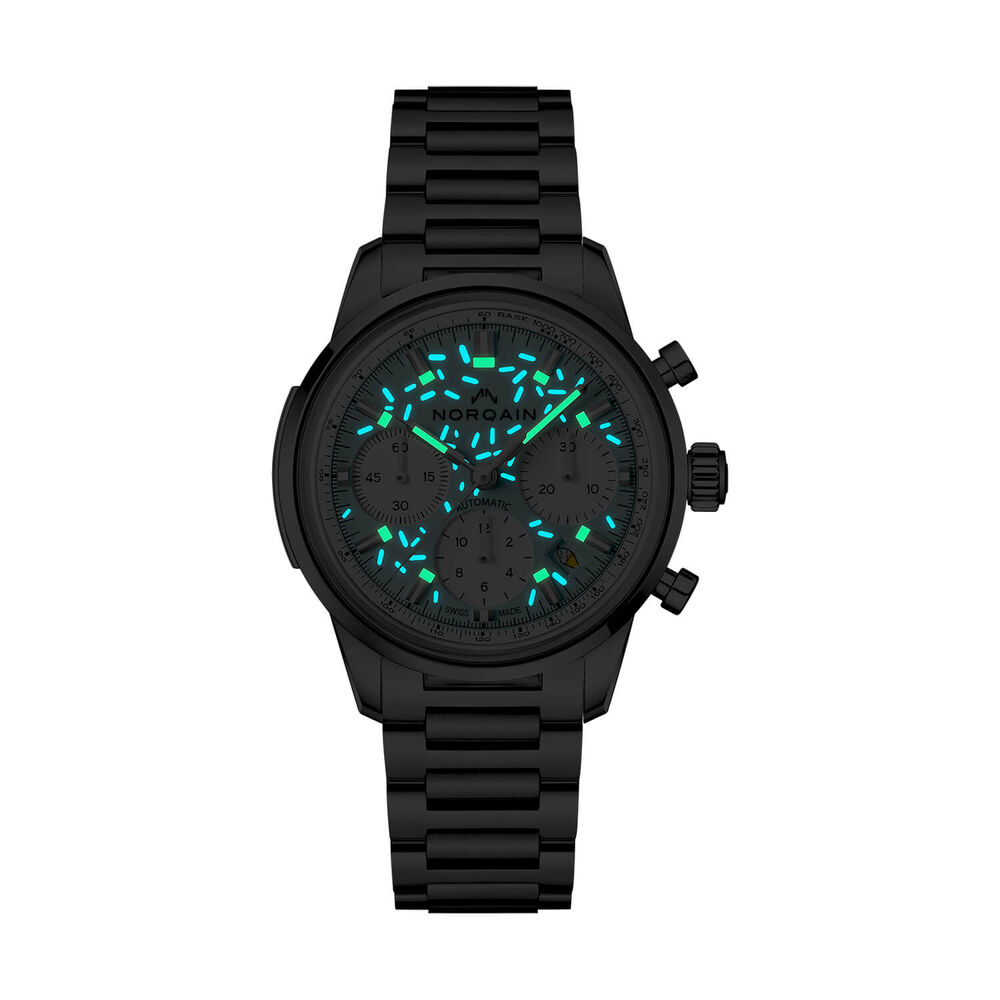 NORQAIN Freedom Chrono Enjoy Life 'Sprinkles' Special Edition 40mm Blue Dial Bracelet Watch