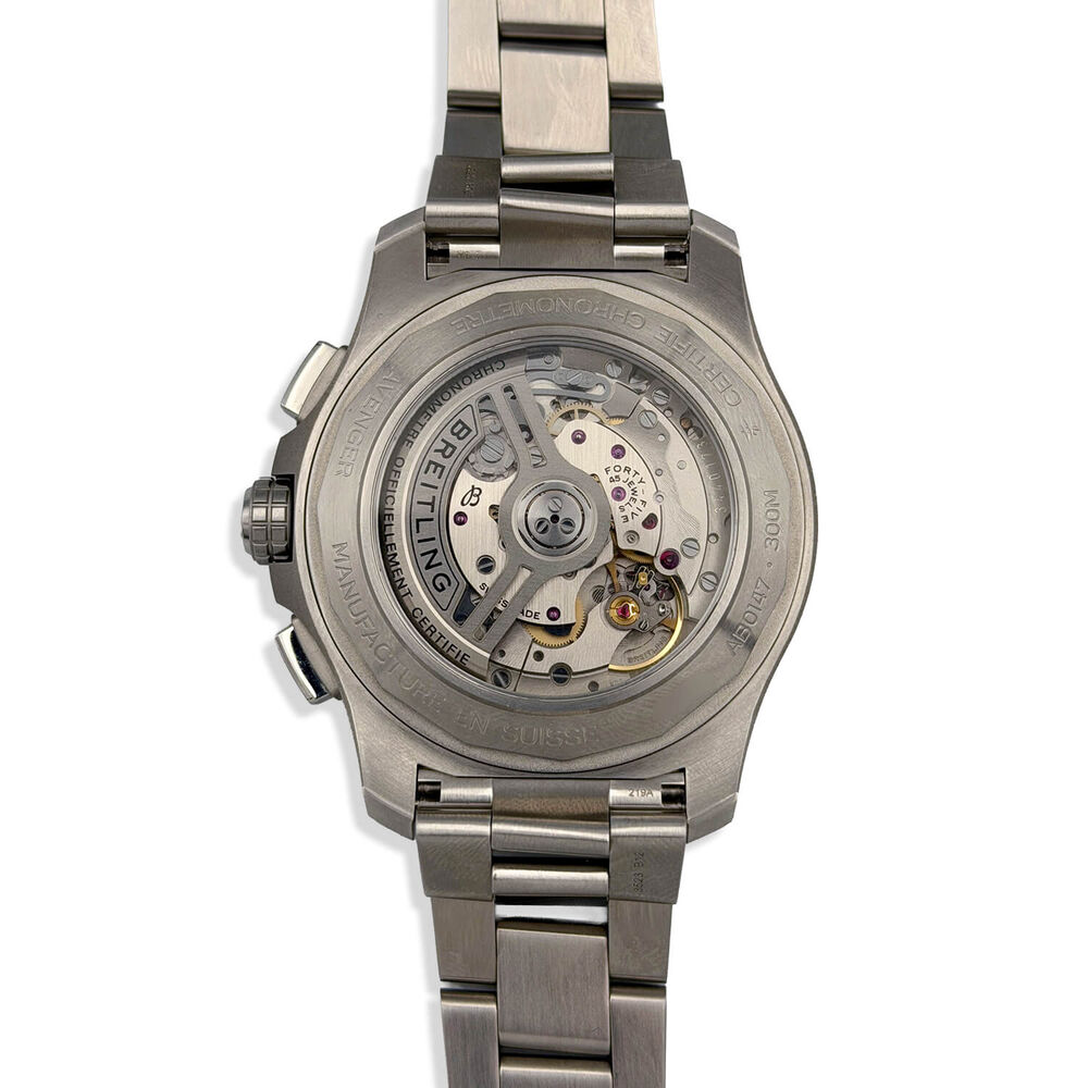 Pre-Owned Breitling Avenger B01 Chronograph 44mm Blue Dial Steel Bracelet Watch