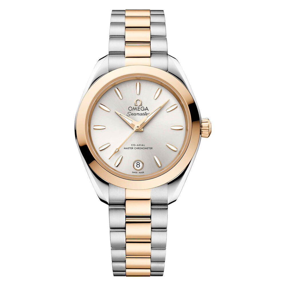OMEGA Aqua Terra 150M 30mm Silver Dial Moonshine™ Gold & Steel Bracelet Watch