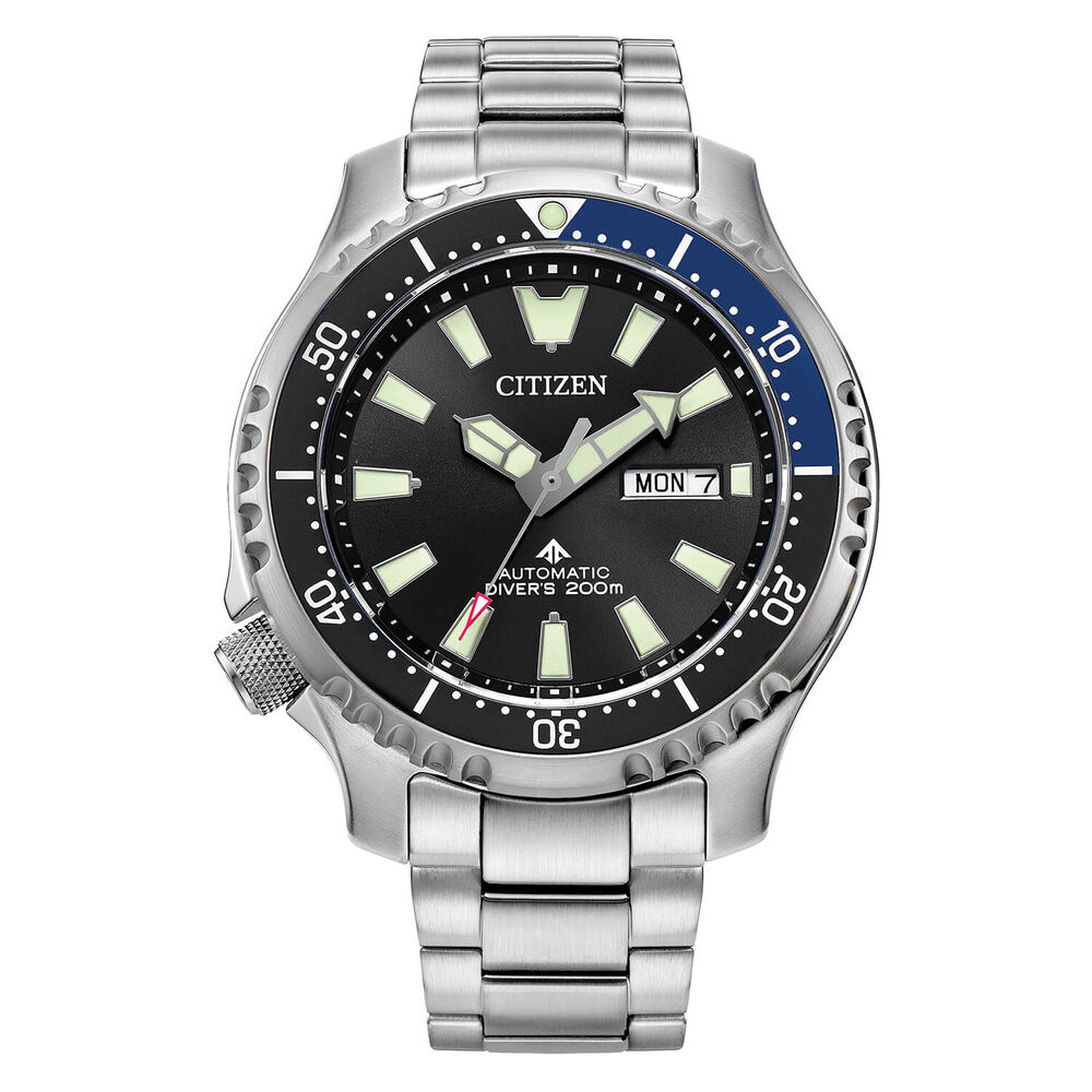 Citizen Promaster Dive Automatic Black Dial Steel Bracelet Watch
