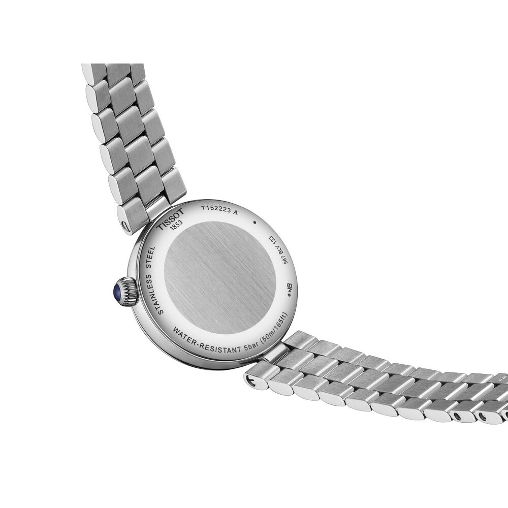 Tissot Desir Moonphase 29.6mm Blue Dial Diamond Dots Steel Bracelet Watch