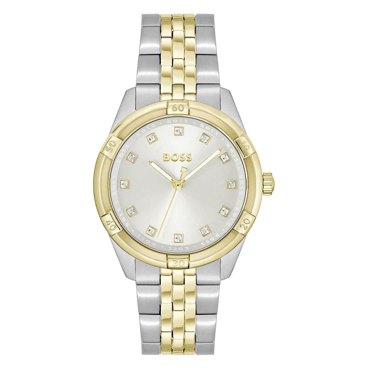 Silver and gold online boss watch
