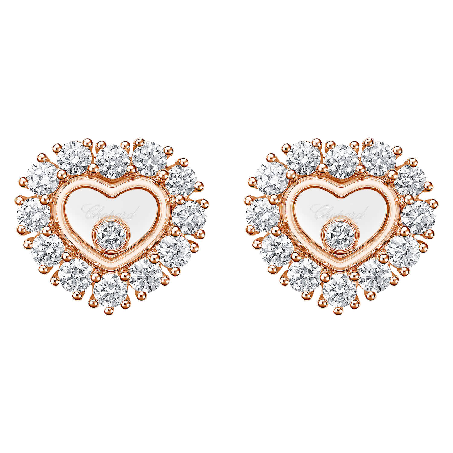 Chopard happy diamond heart earrings hotsell