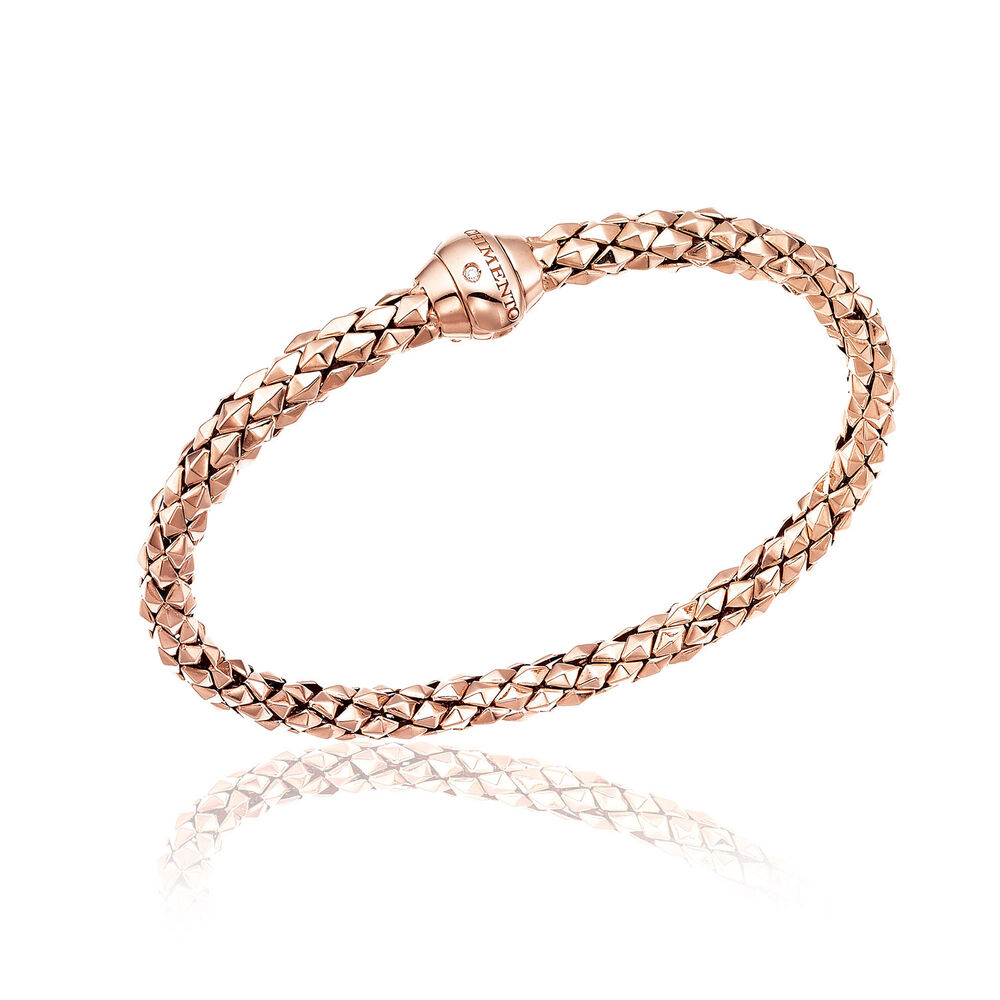 Chimento 18ct Rose Gold and Diamond Stretch Classic Bracelet image number 0