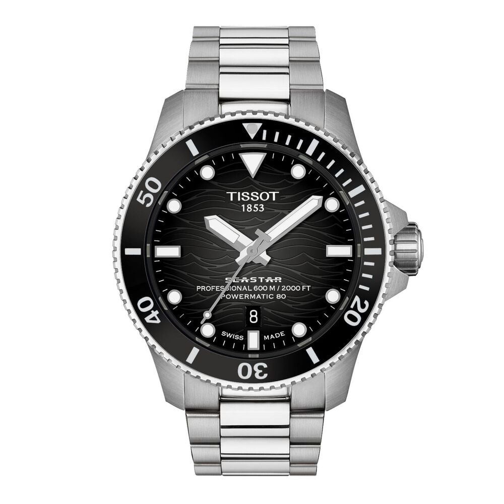 Tissot Seastar 2000 44mm Grey Gradient Dial Steel Bracelet Watch
